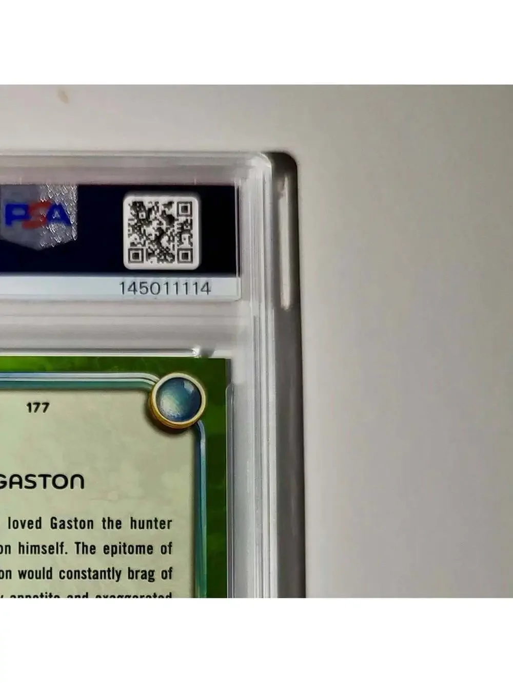 Gaston 2025 Topps Disney Wonder #177 Card Beauty and the Beast PSA 10